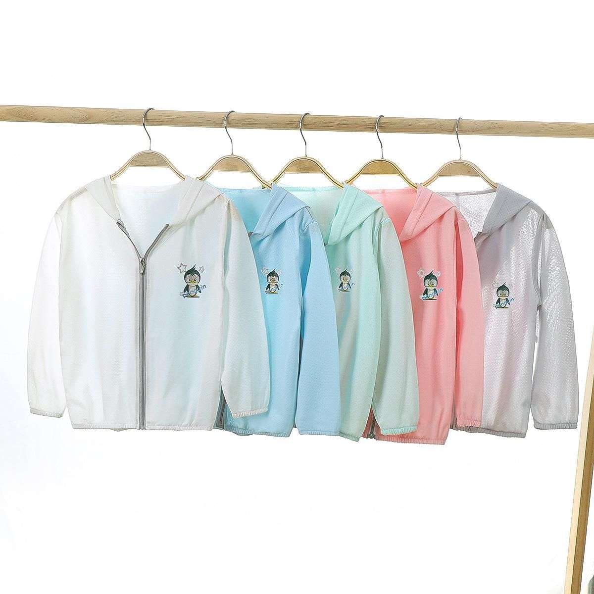 Summer Children's Outerwear Sun Protection Jacket For Girls Striped Boys Hooded Baby Coat Clothing
