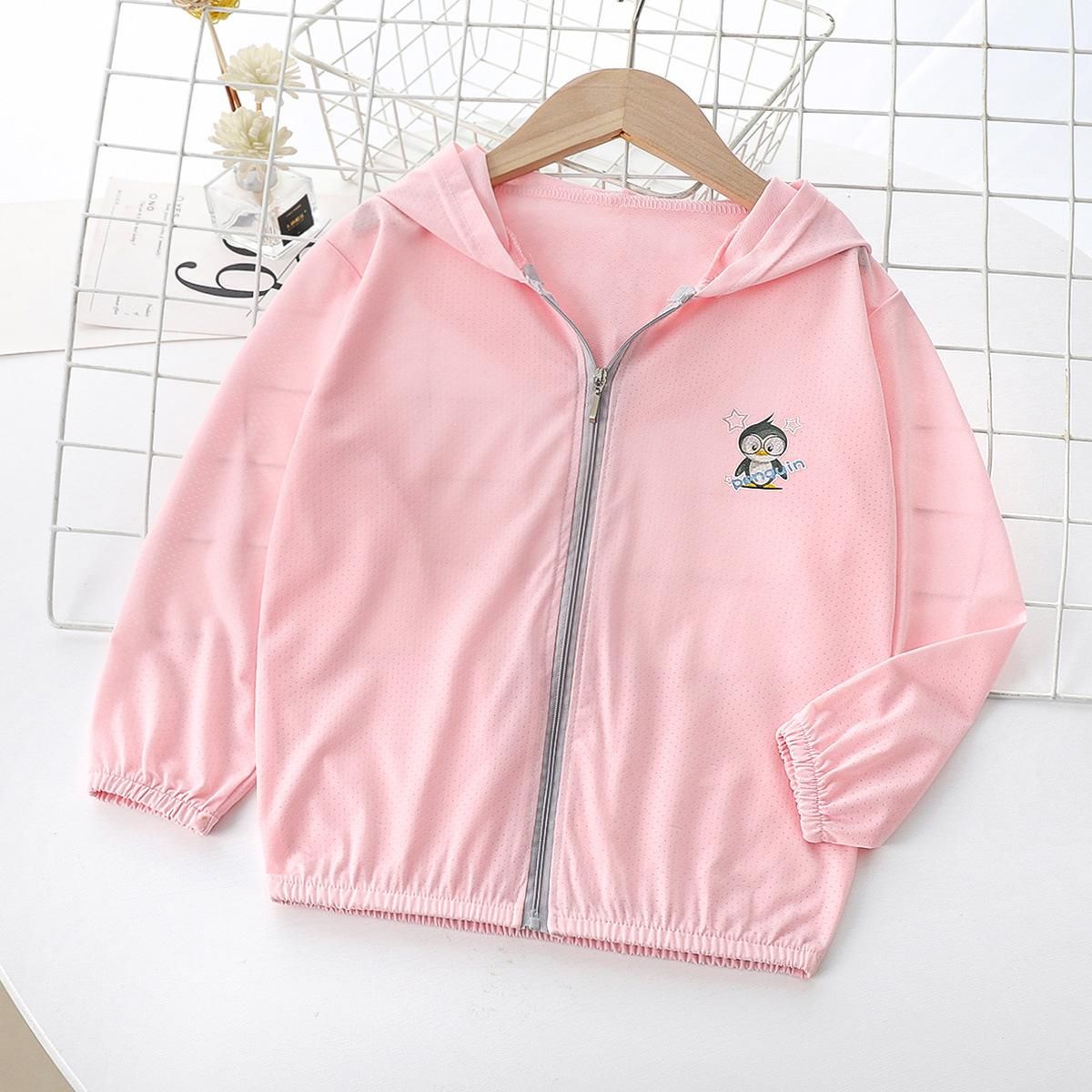 Summer Children's Outerwear Sun Protection Jacket For Girls Striped Boys Hooded Baby Coat Clothing