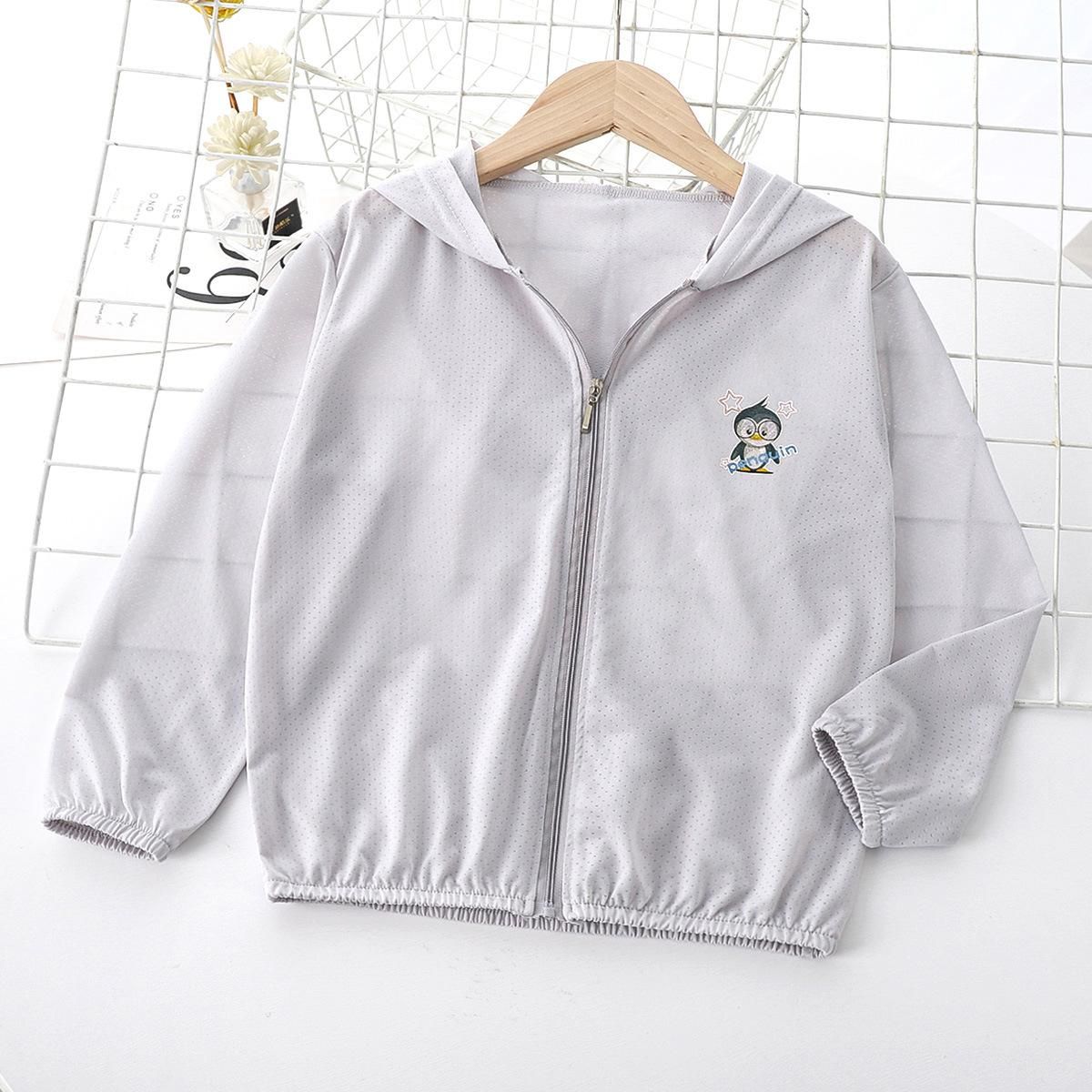 Summer Children's Outerwear Sun Protection Jacket For Girls Striped Boys Hooded Baby Coat Clothing