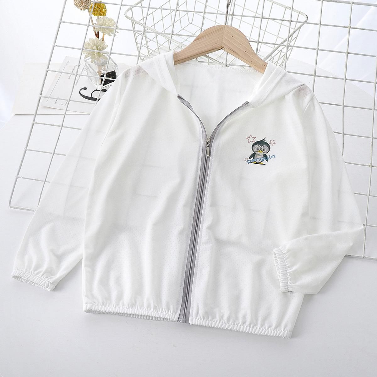 Summer Children's Outerwear Sun Protection Jacket For Girls Striped Boys Hooded Baby Coat Clothing