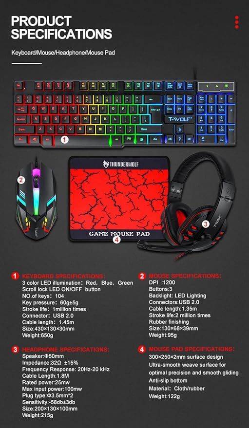 TF800 Four-piece Gaming Combo