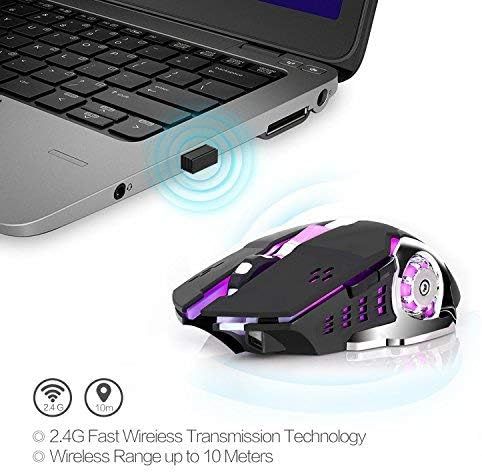 Wireless 2.4G Mouse Rechargeable 5.2 Bluetooth Silent Mouse