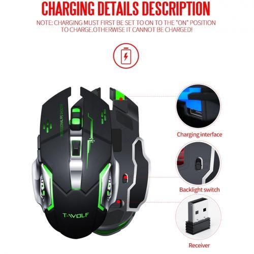 2.4GHz Wireless Charging Game Mouse