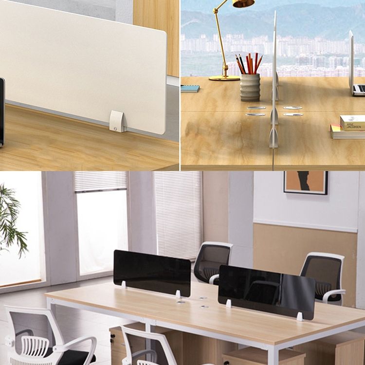 3 PCS Aluminum Alloy Office Desktop Screen Fixing Clip