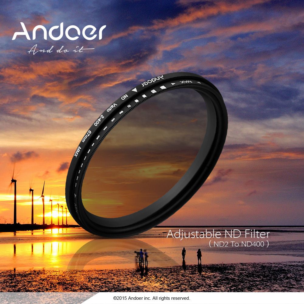55mm ND Fader Neutral Density Adjustable ND2 To