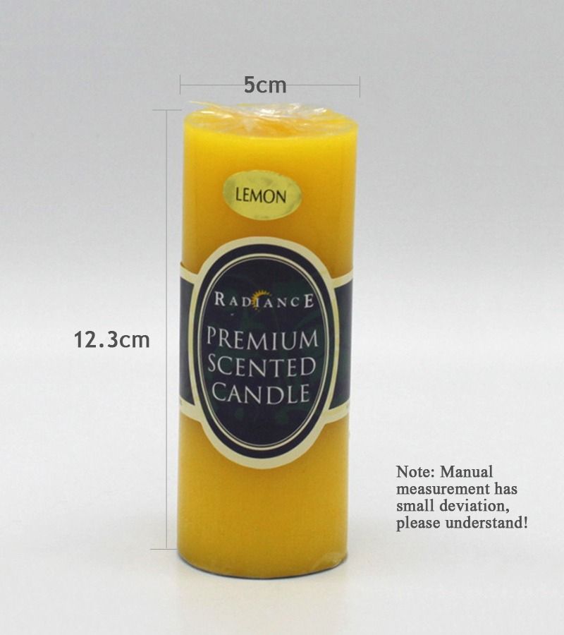 Flameless Pillar Candles Black Red Yellow Scented Candles