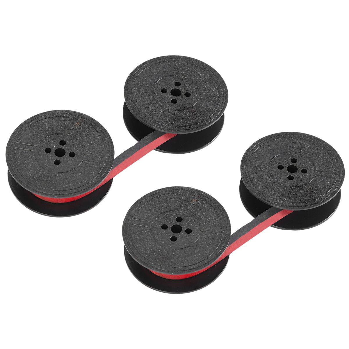 2Pack Typewriter Ribbon Twin Spool Typewriter Ribbon Red and Black Twin Spool Repment Pack for Most Typewriter