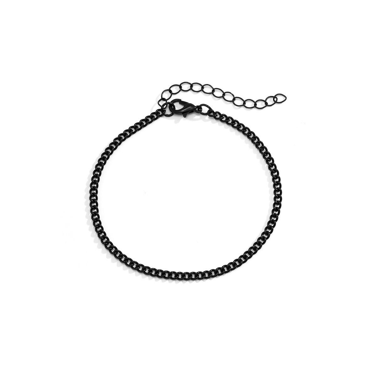 Black Spray Paint Chain Personality Men's Bracelet