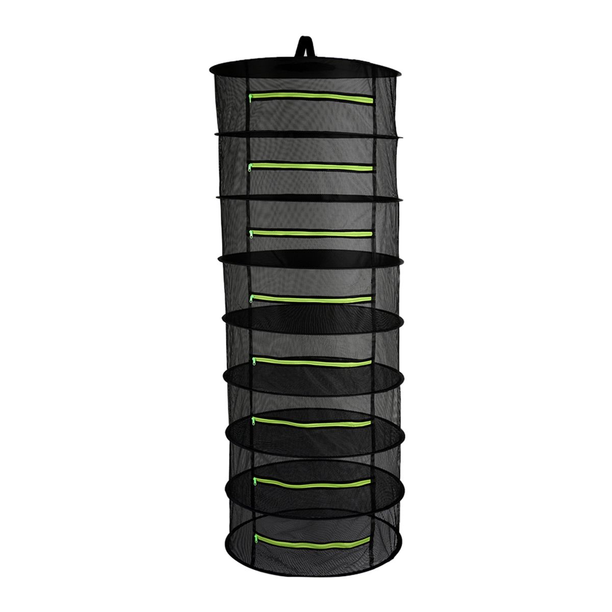 Hanging Basket 8 Layers With Zipper Folding Dry Rack Herb