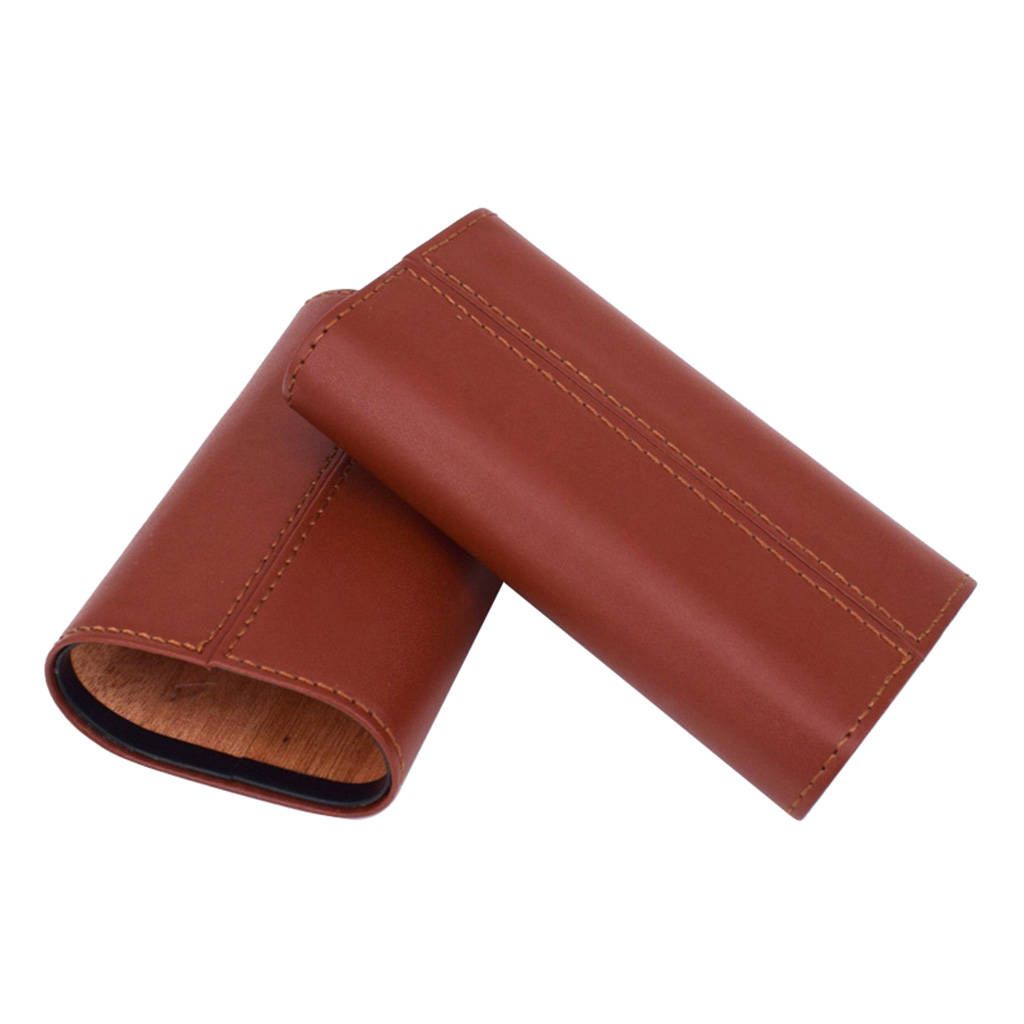 Case PU Leather Tube Portable Travel  Holder Outdoor Indoor