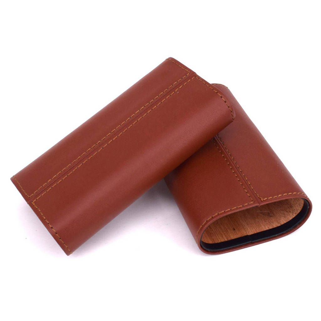 Case PU Leather Tube Portable Travel  Holder Outdoor Indoor