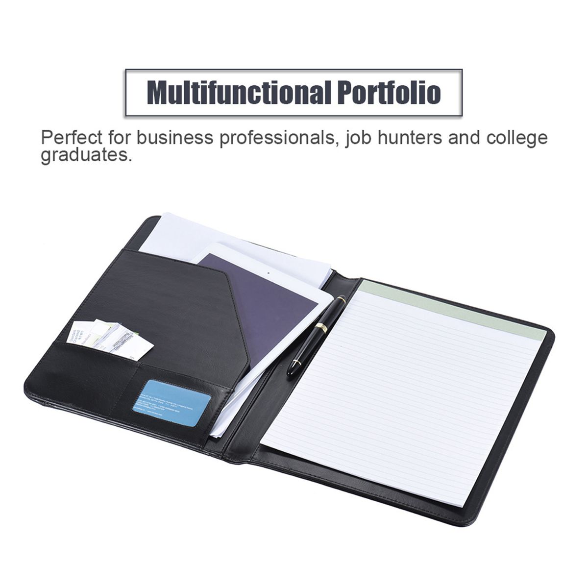 Multifunctional Business Portfolio Padfolio Folder Document