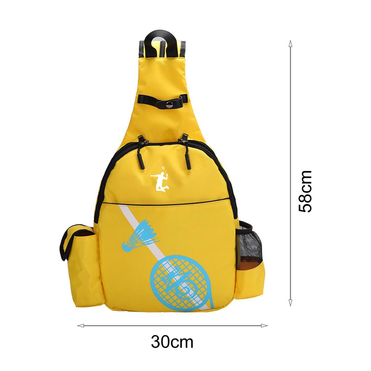 Tennis Racquet Carrier Fitness Training Oxford Cloth Tennis Racquet Carrier Yellow