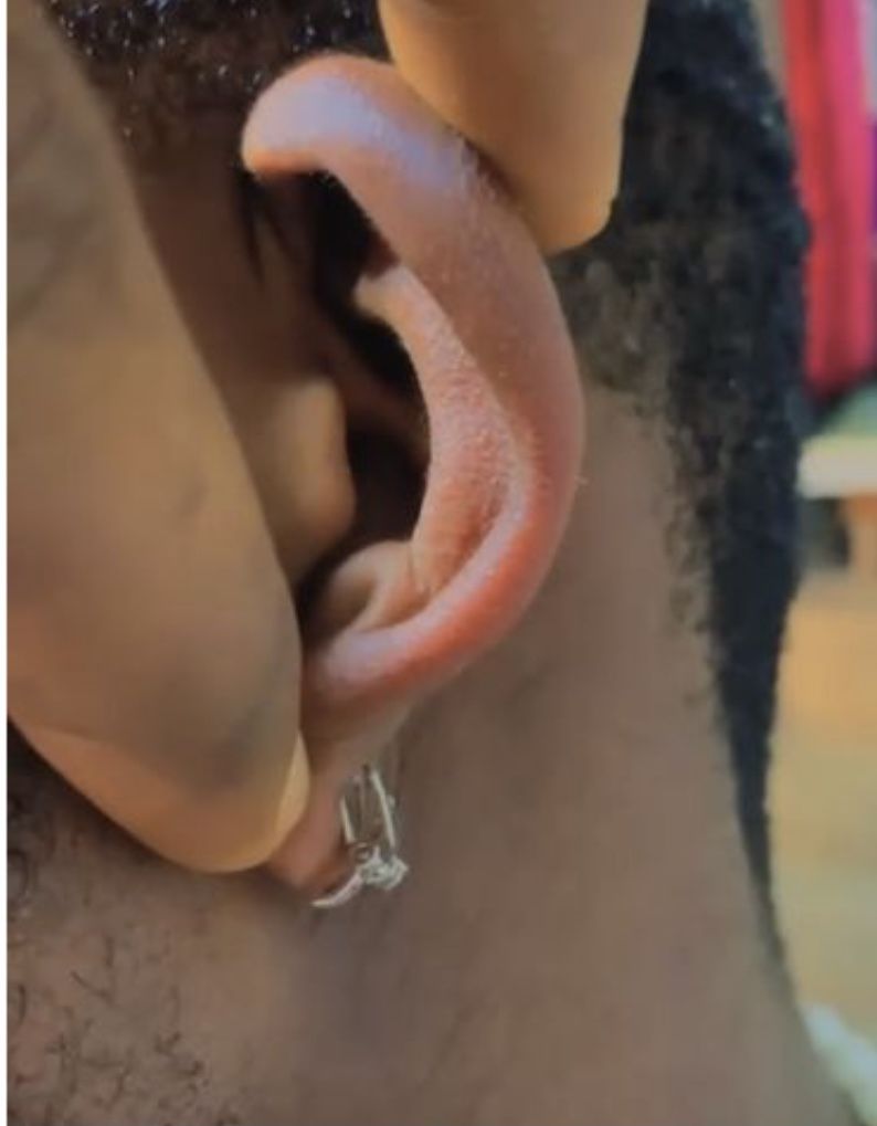 Iced Out Clip On Earring