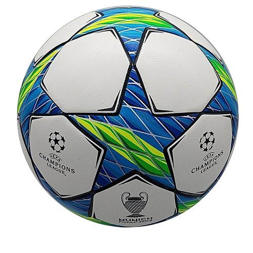 2011-2012 Profession Champions League Official Size 5 Football Ball Material PU Professional Match Training Soccer Ball Free Gas Needles And Net Bag (Munich 2012) (Green)