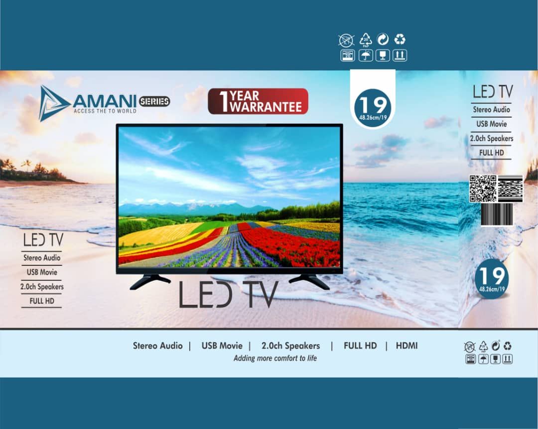 Series 19”INCHE TV Full HD LED Amani ONE YEAR WARRANTY