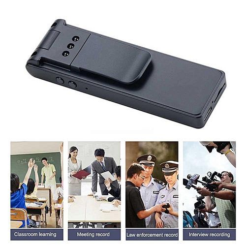 HD 1080P Mini Camera Night Vision Back Clip Video Voice Recorder Rotatable DV Camcorder By HT
