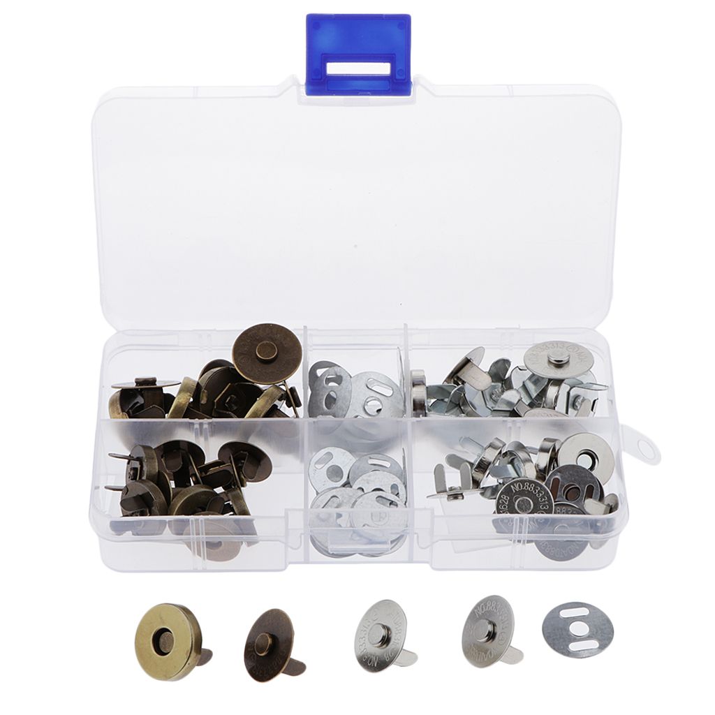 20Sets Magnetic Button Clasps Snaps Fastener Clasps DIY Craft Sewing