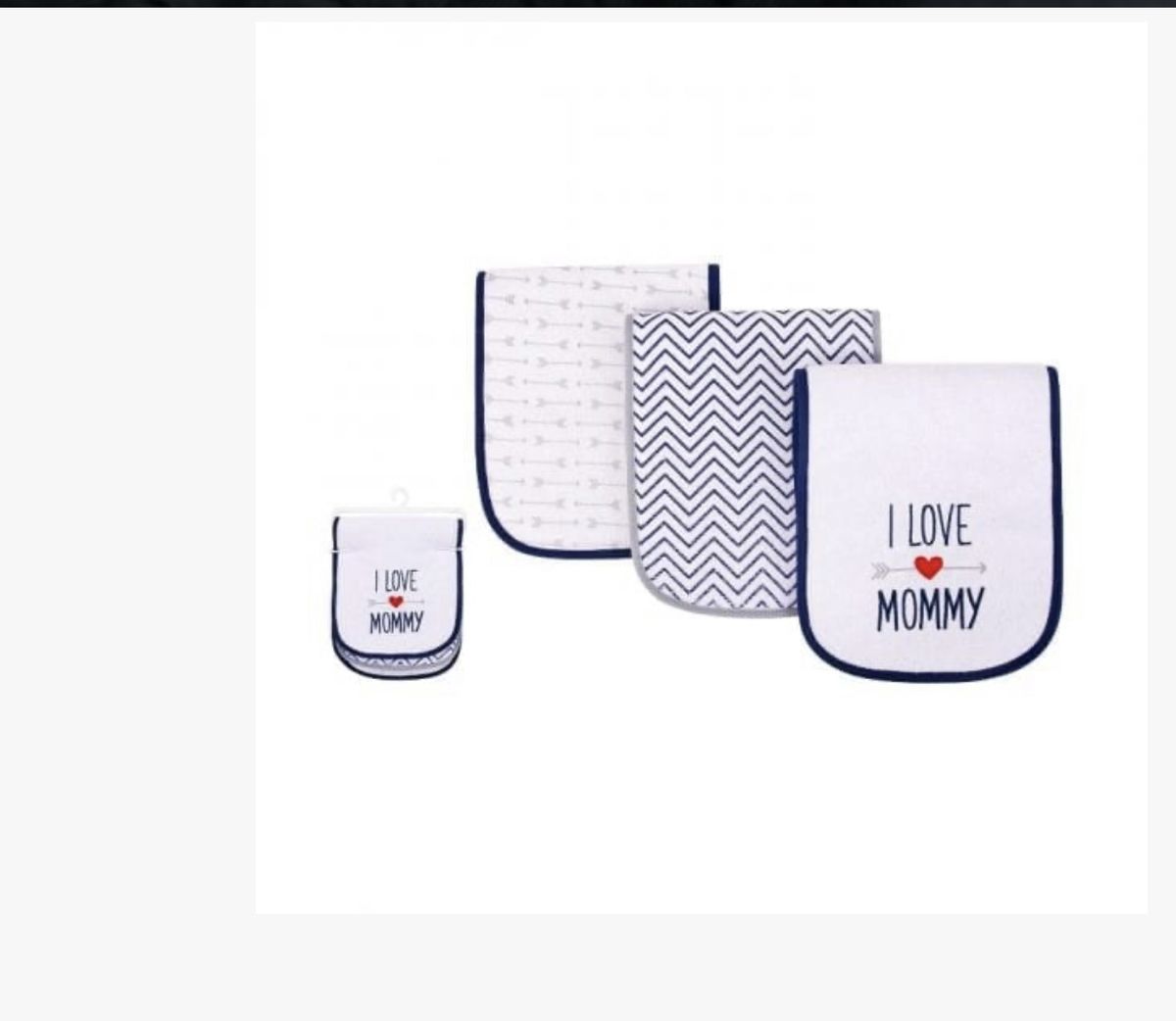 Set Of 3 Pack  Burb Cloth Set