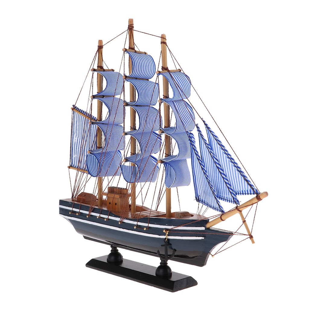 Sailboat Ship Crafted Model Kits Nautical Home