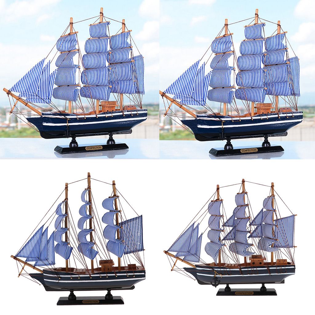 Sailboat Ship Crafted Model Kits Nautical Home