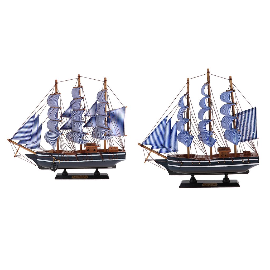 Sailboat Ship Crafted Model Kits Nautical Home