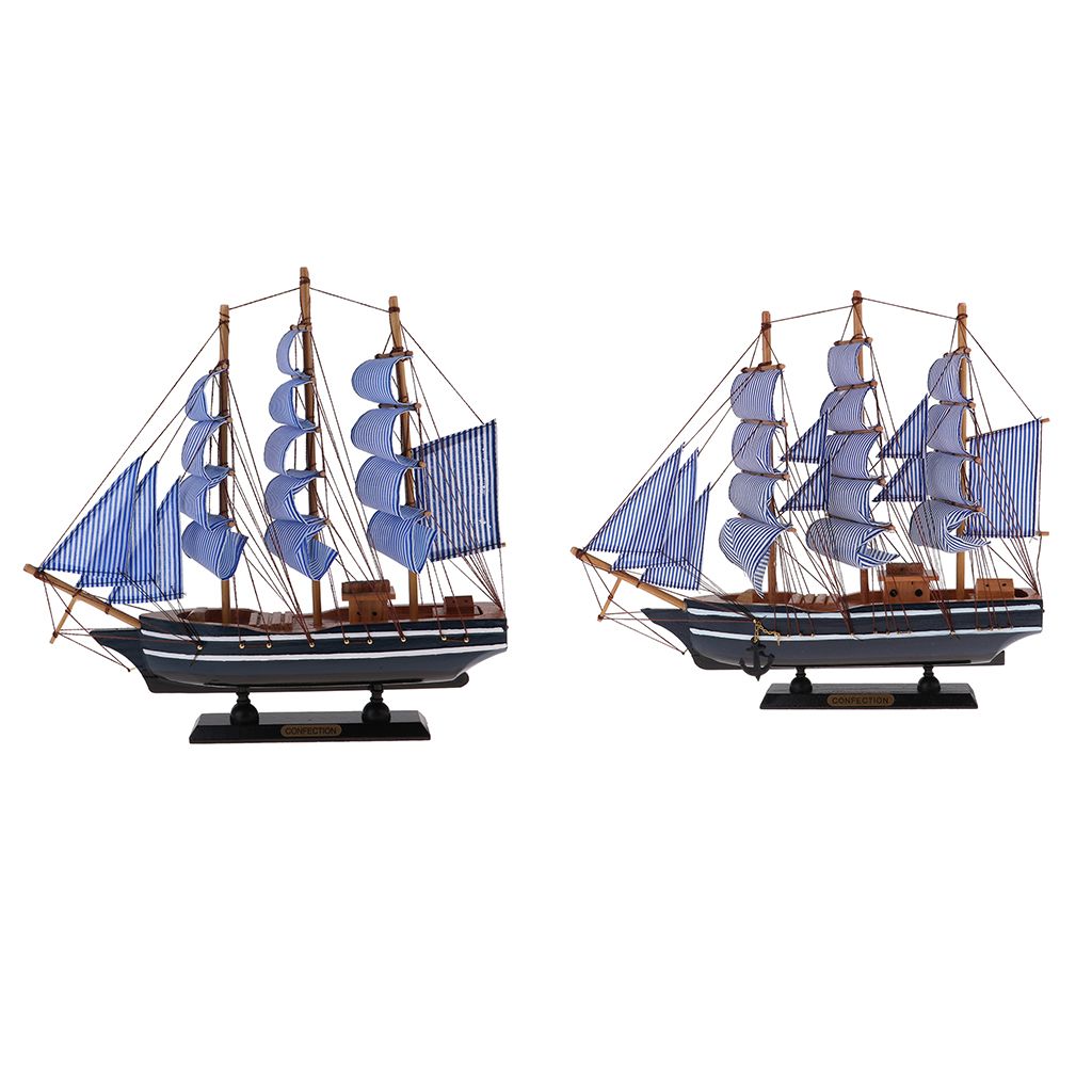 Sailboat Ship Crafted Model Kits Nautical Home