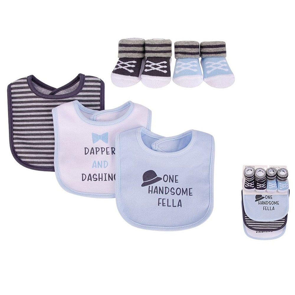 5pcs Baby Boy Bibs With Socks