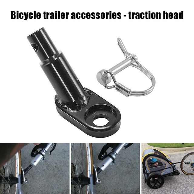 Bike Bicycle Trailer Hitch Coupler Attachment Angled Elbow
