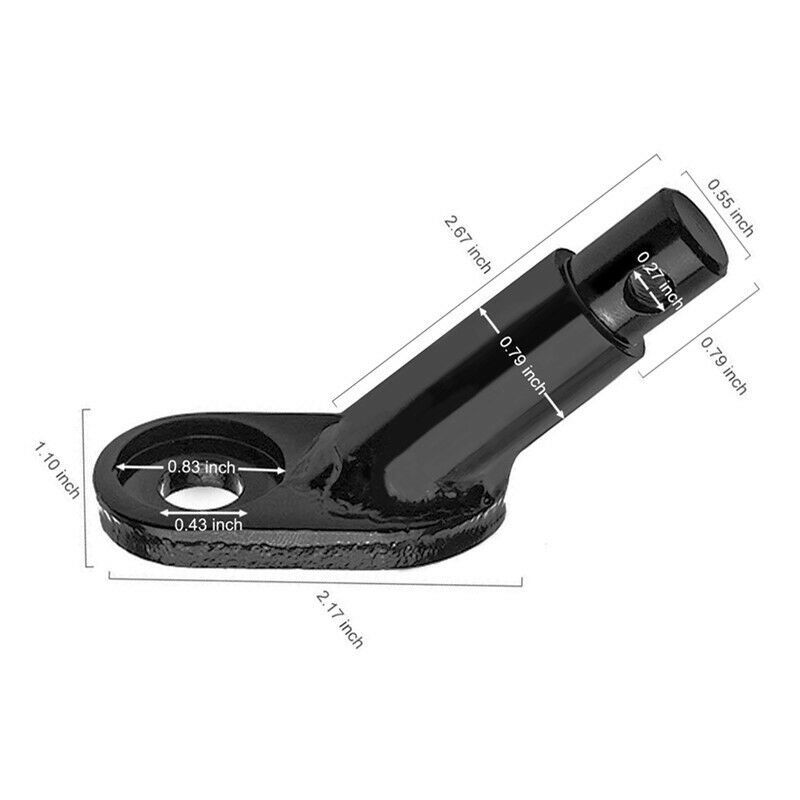 Bike Bicycle Trailer Hitch Coupler Attachment Angled Elbow