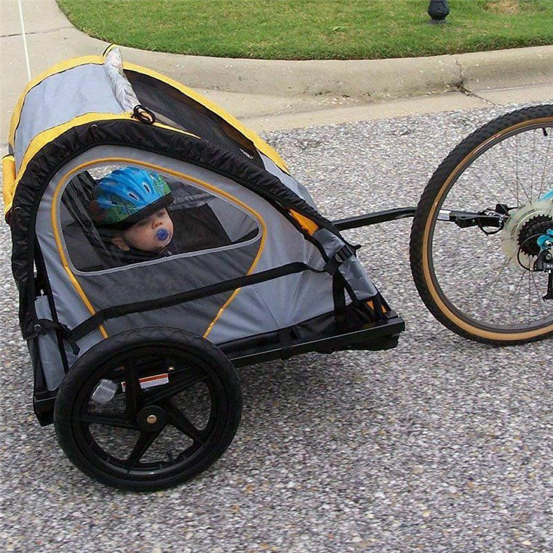 Bike Bicycle Trailer Hitch Coupler Attachment Angled Elbow