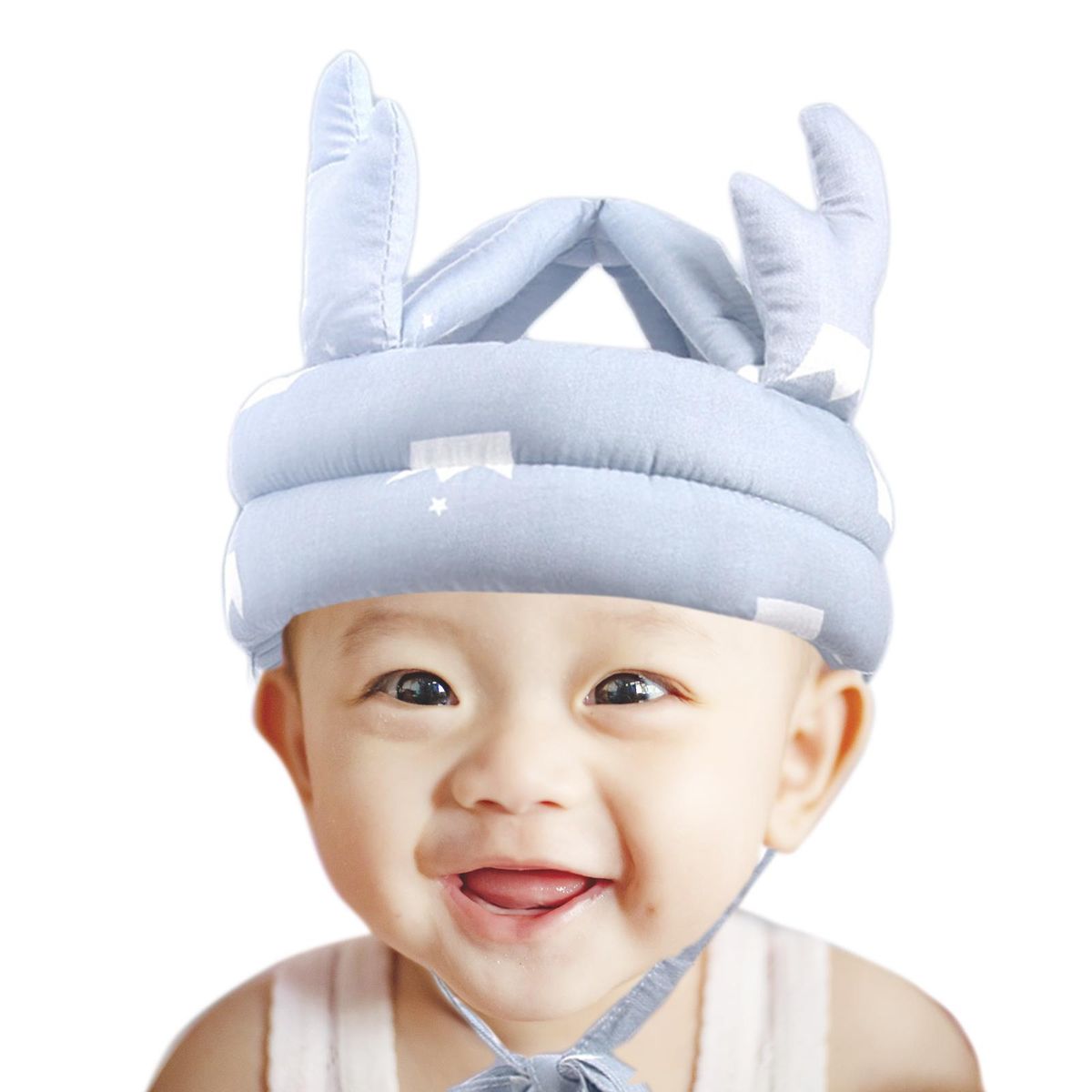 Cute Protective Cap Safety Head Cushion For Playing Toddler Gray