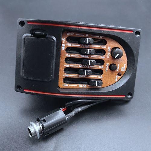 Plastic 5-Band Tone Controls EQ Equalizer Tuner