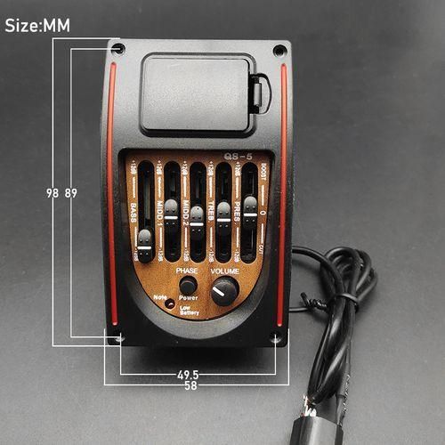 Plastic 5-Band Tone Controls EQ Equalizer Tuner