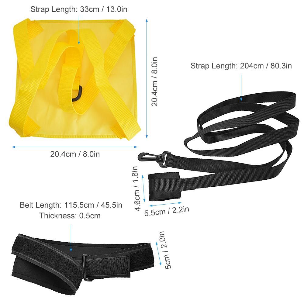 Adults/Kids Swim Training Resistance Belt Swimming Strength Training Exercise Belt