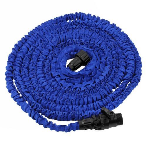 Telescopic Water Pipe Multi-Function Car High-Pressure Wash Gun Blue 100FT