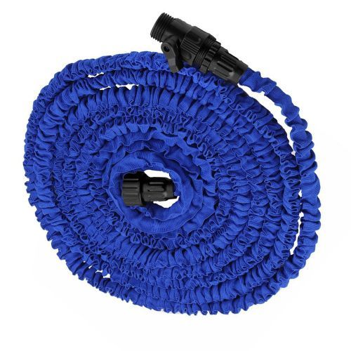 Telescopic Water Pipe Multi-Function Car High-Pressure Wash Gun Blue 100FT