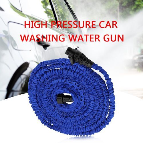 Telescopic Water Pipe Multi-Function Car High-Pressure Wash Gun Blue 100FT
