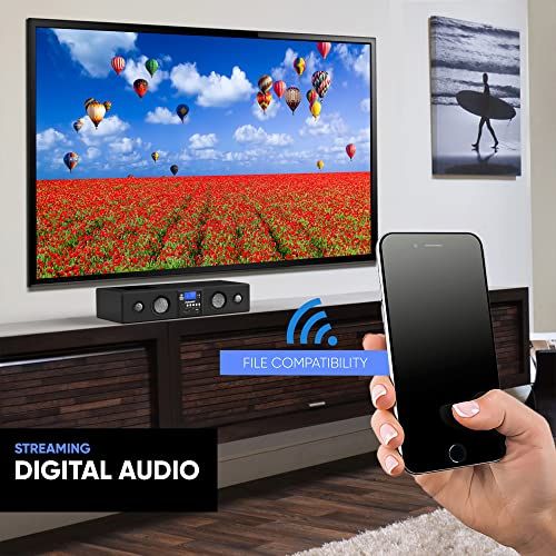 Pyle 3D Surround Bluetooth Soundbar  Sound System Bass Speak