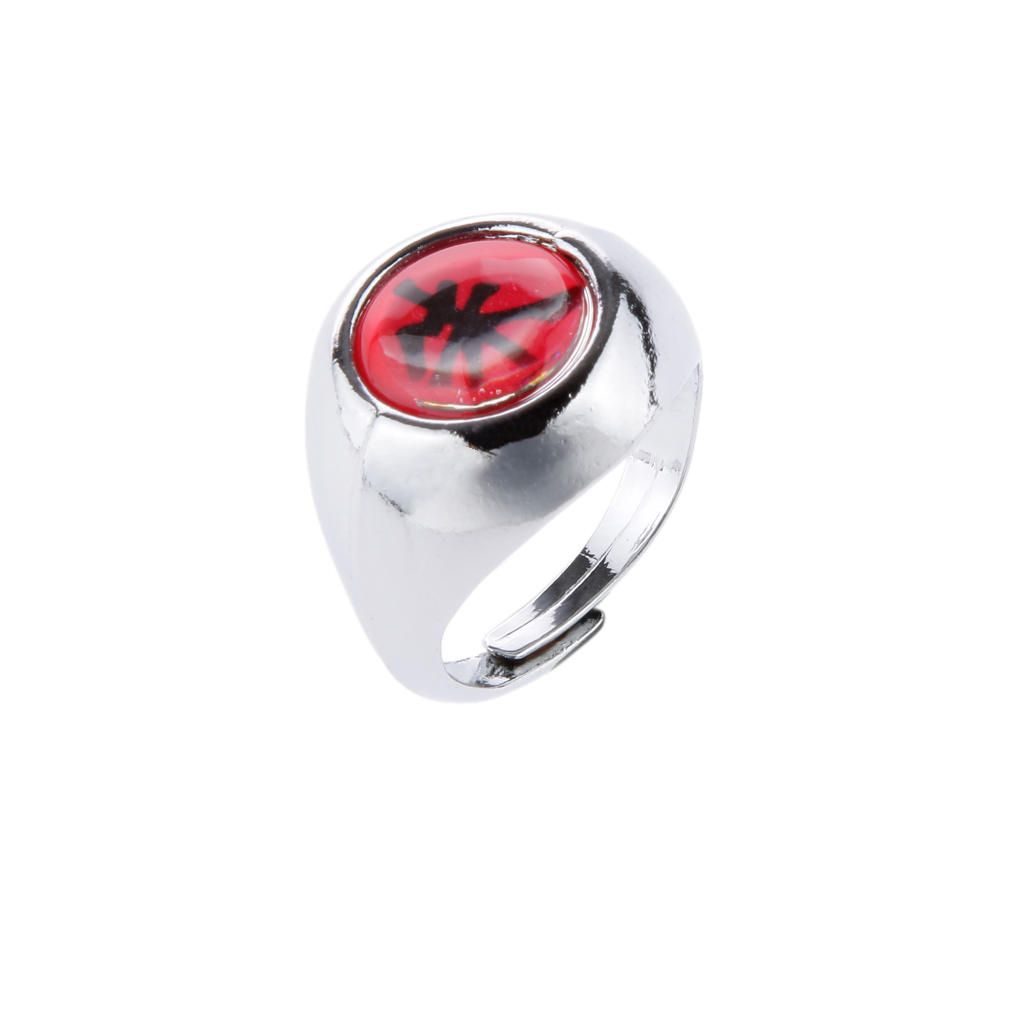 Naruto Uchiha Itachi Akatsuki Ring Loops Necklace Anti Leaf Village