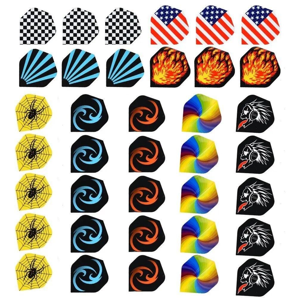 Darts 12 Pieces Darts Plastic Tip Set for Electronic Darts Brass Darts with 30 flights and 100 tips