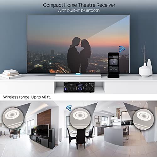 Wireless Bluetooth Home Stereo AmplifierMultiChannel 200 Wat