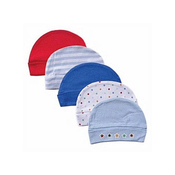 Baby Unisex  Caps 5 Set 0-6months
