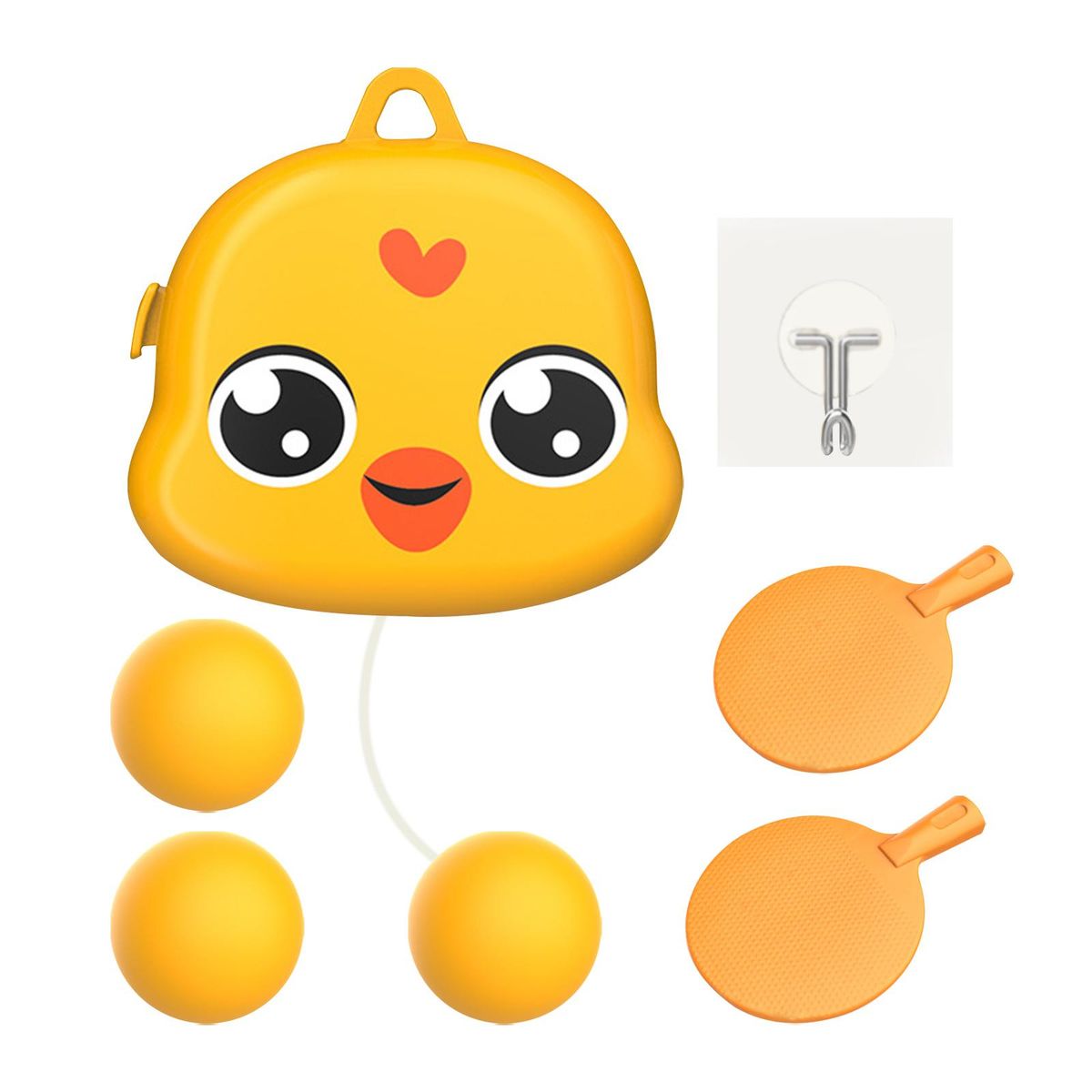 Hanging Table Tennis Trainer Tennis Practice Yellow