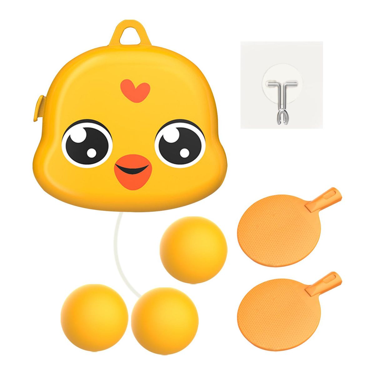 Hanging Table Tennis Trainer Tennis Practice Yellow