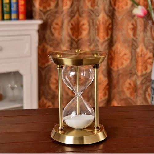 3D Metal Sandglass Sand Hourglass Timer Clock