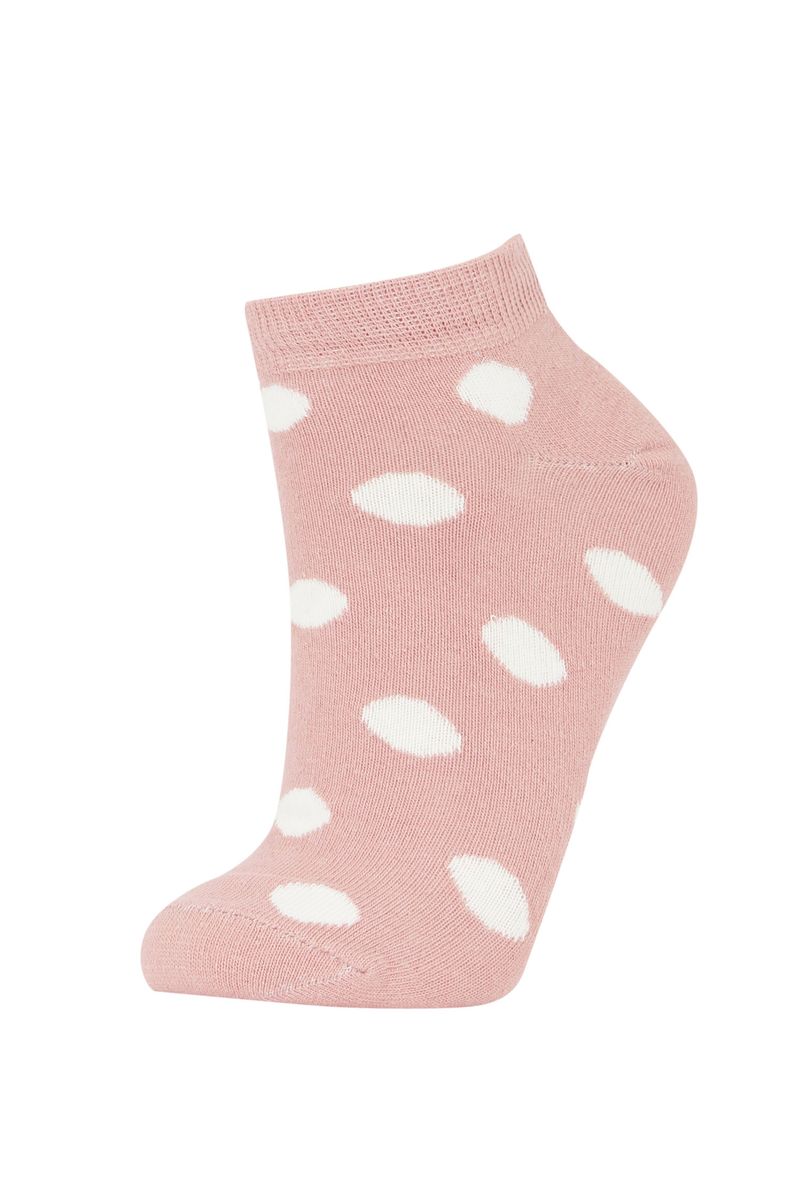 Woman Low Cut 3 Low Cut Socks-Pink