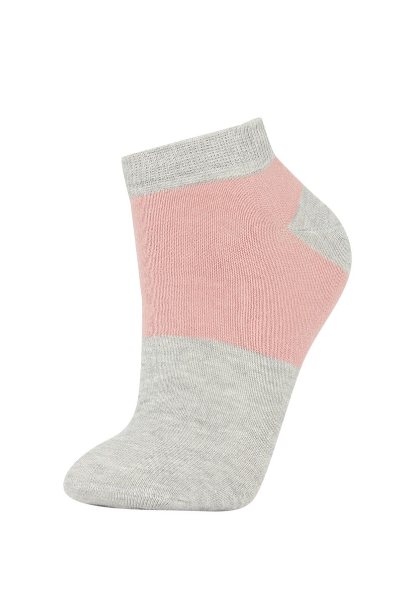 Woman Low Cut 3 Low Cut Socks-Pink