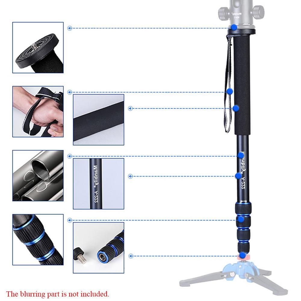 Telescopic  Adjustable Portable Aluminium Alloy Photography DSLR Camera Camcorder Monopod Unipod Pole Walking Stick for Nikon Canon Pentax Olympus Elders
