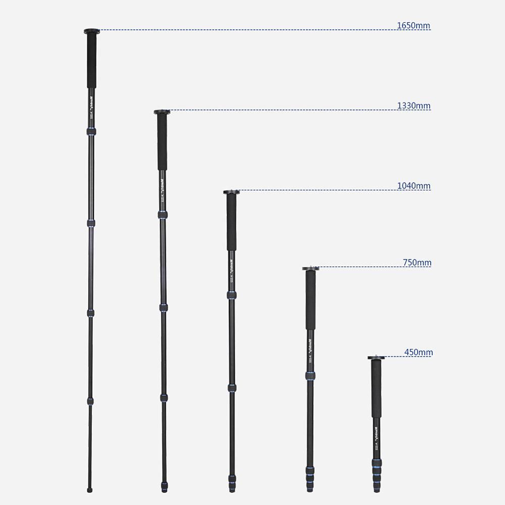 Telescopic  Adjustable Portable Aluminium Alloy Photography DSLR Camera Camcorder Monopod Unipod Pole Walking Stick for Nikon Canon Pentax Olympus Elders
